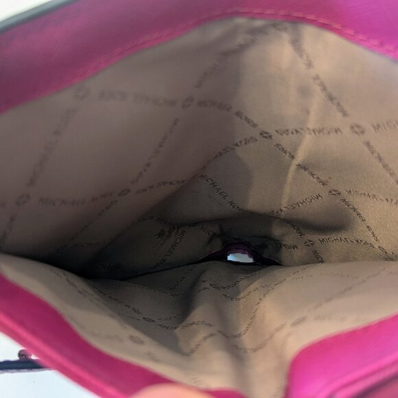 Michael Kors Fuchsia Jet Setter Leather Wallet – Double Zip - Picture 9 of 9